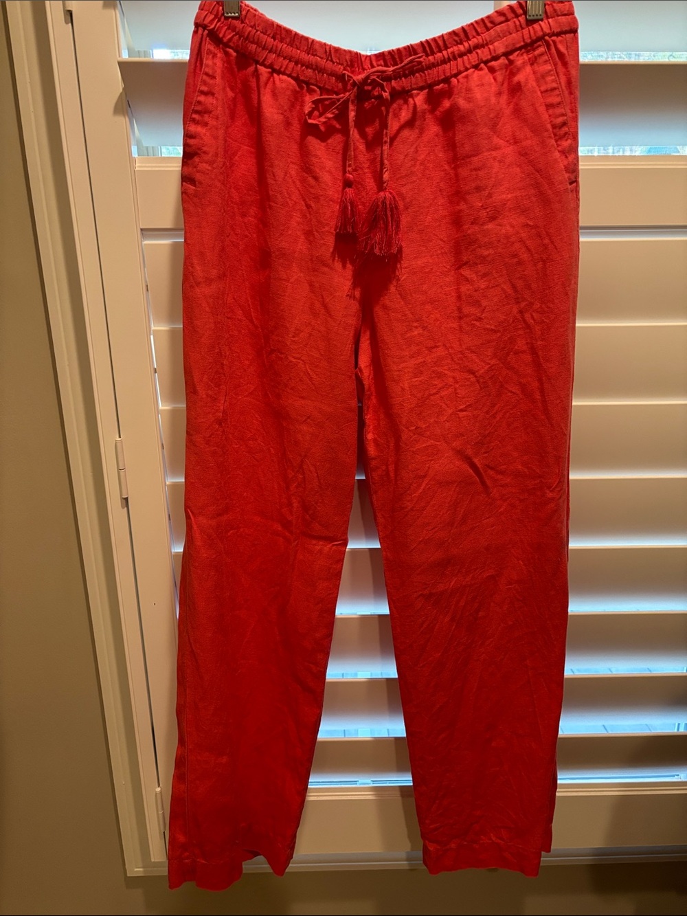 Talbots Red Drawstring Casual Jogger Pants